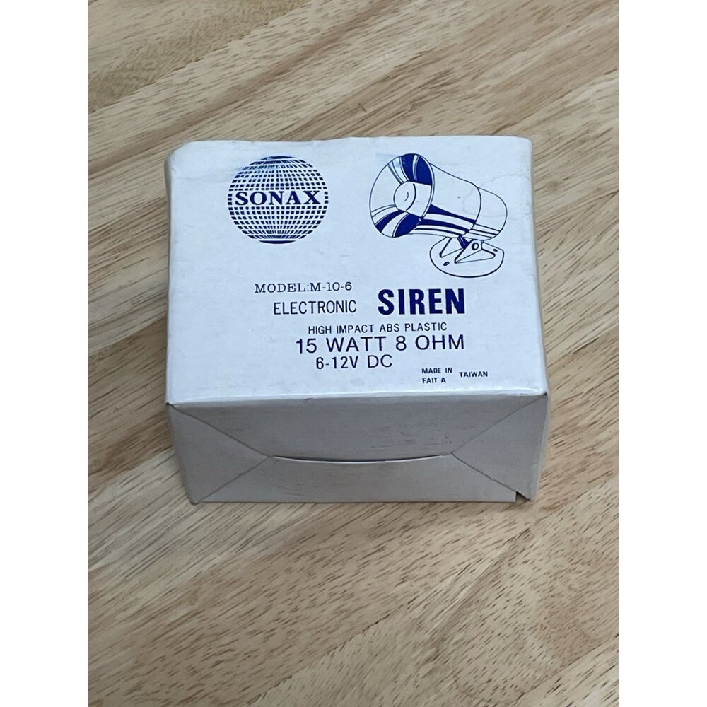 Sonax Electronic Siren M-10-6 15 Watt 8 OHM 6-12V DC